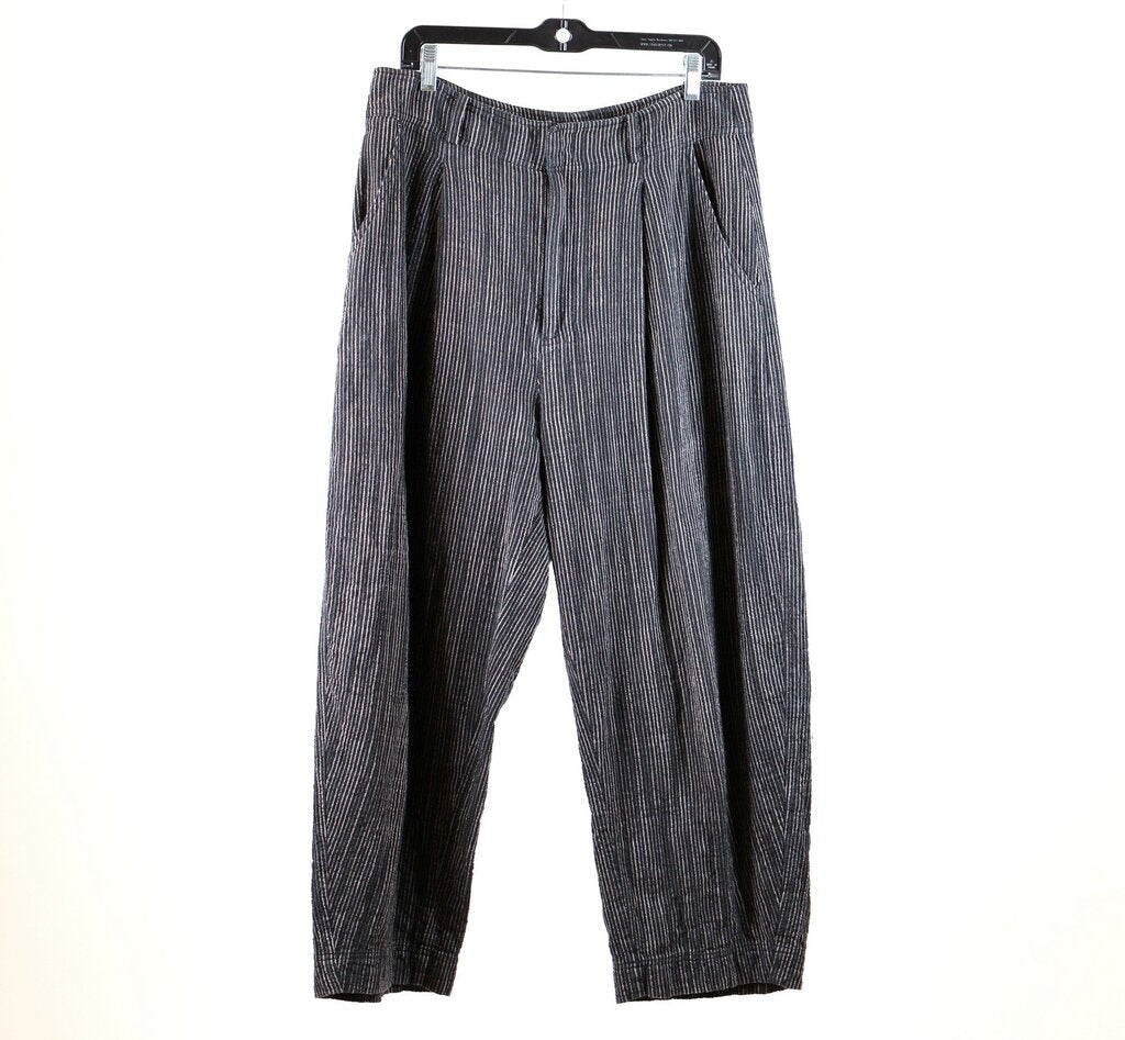 Black Striped Balloon Pants (Women's L/12)