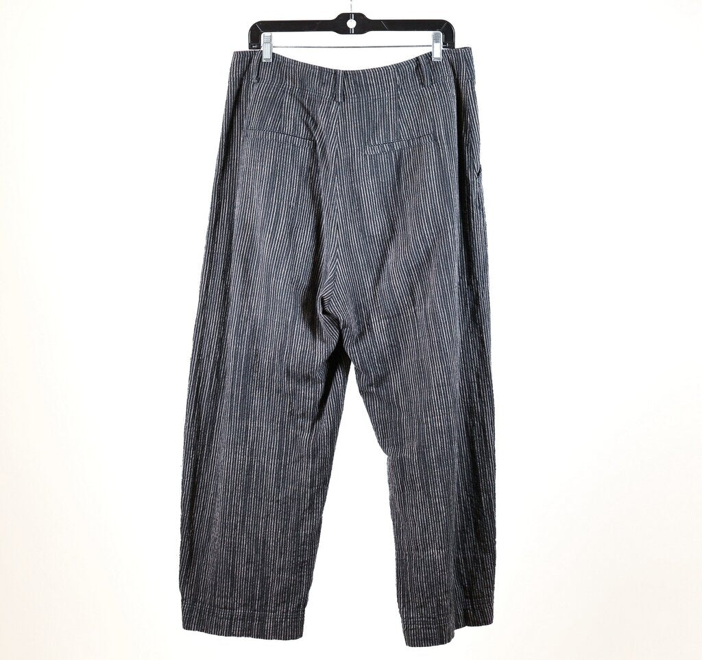 Black Striped Balloon Pants (Women's L/12)