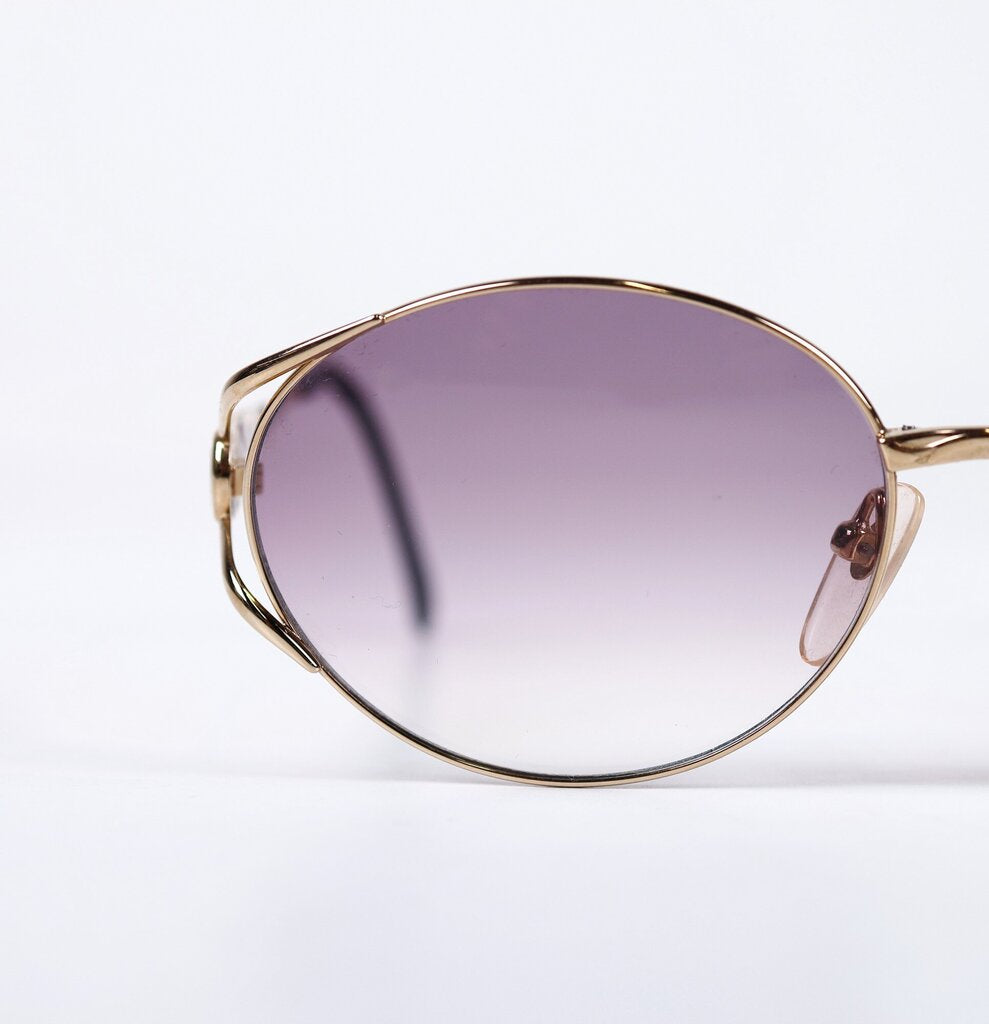 Gold Oval Frame "Stained Glass" Sunglasses