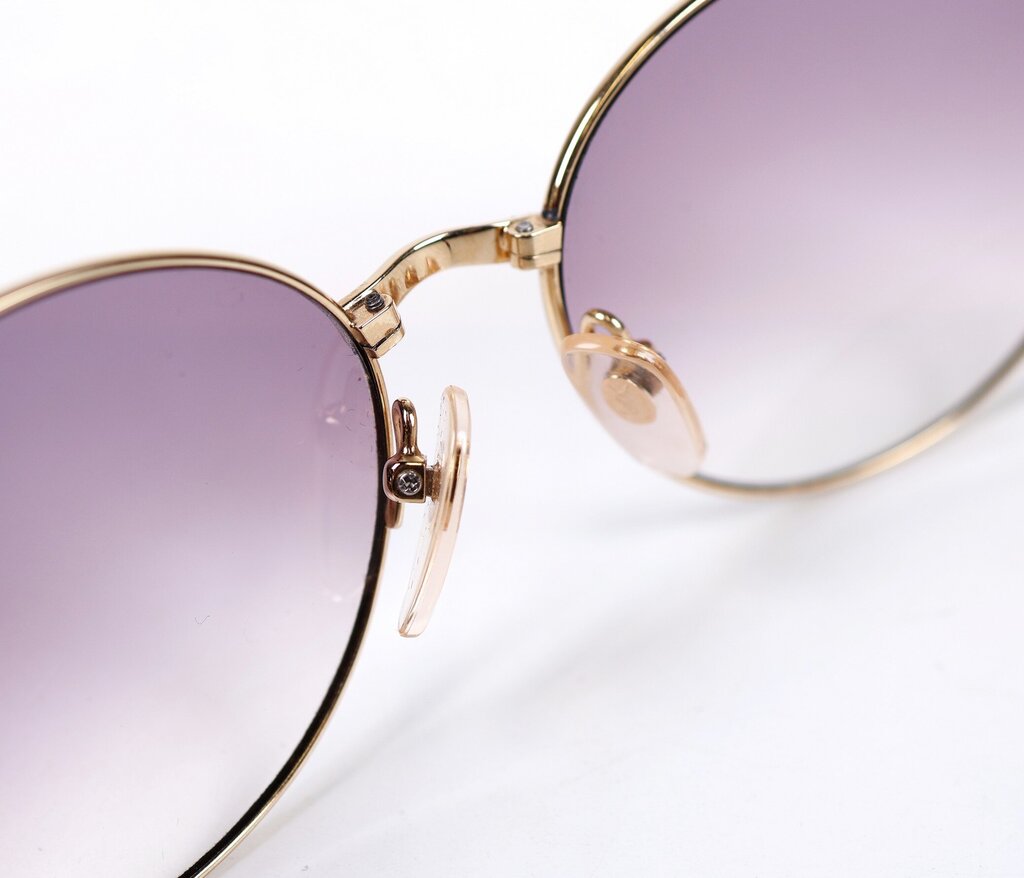 Gold Oval Frame "Stained Glass" Sunglasses