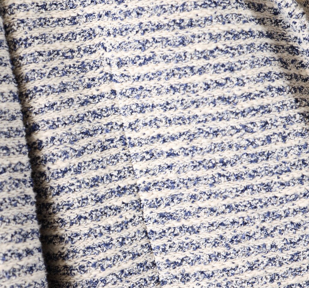 Blue/White Stripe Boucle Jacket (Men's M)