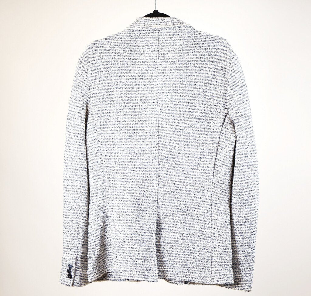 Blue/White Stripe Boucle Jacket (Men's M)