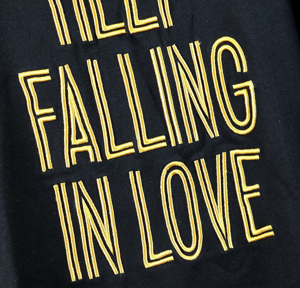 Black "Can't Help Falling in Love" Crewneck (Men's M)