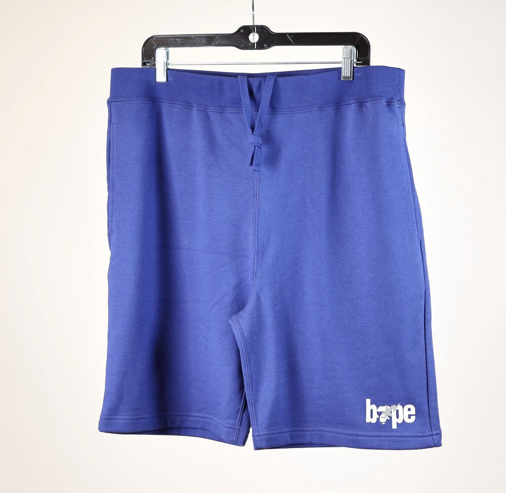 Navy Gym Shorts with Logo (Men's 2XL)