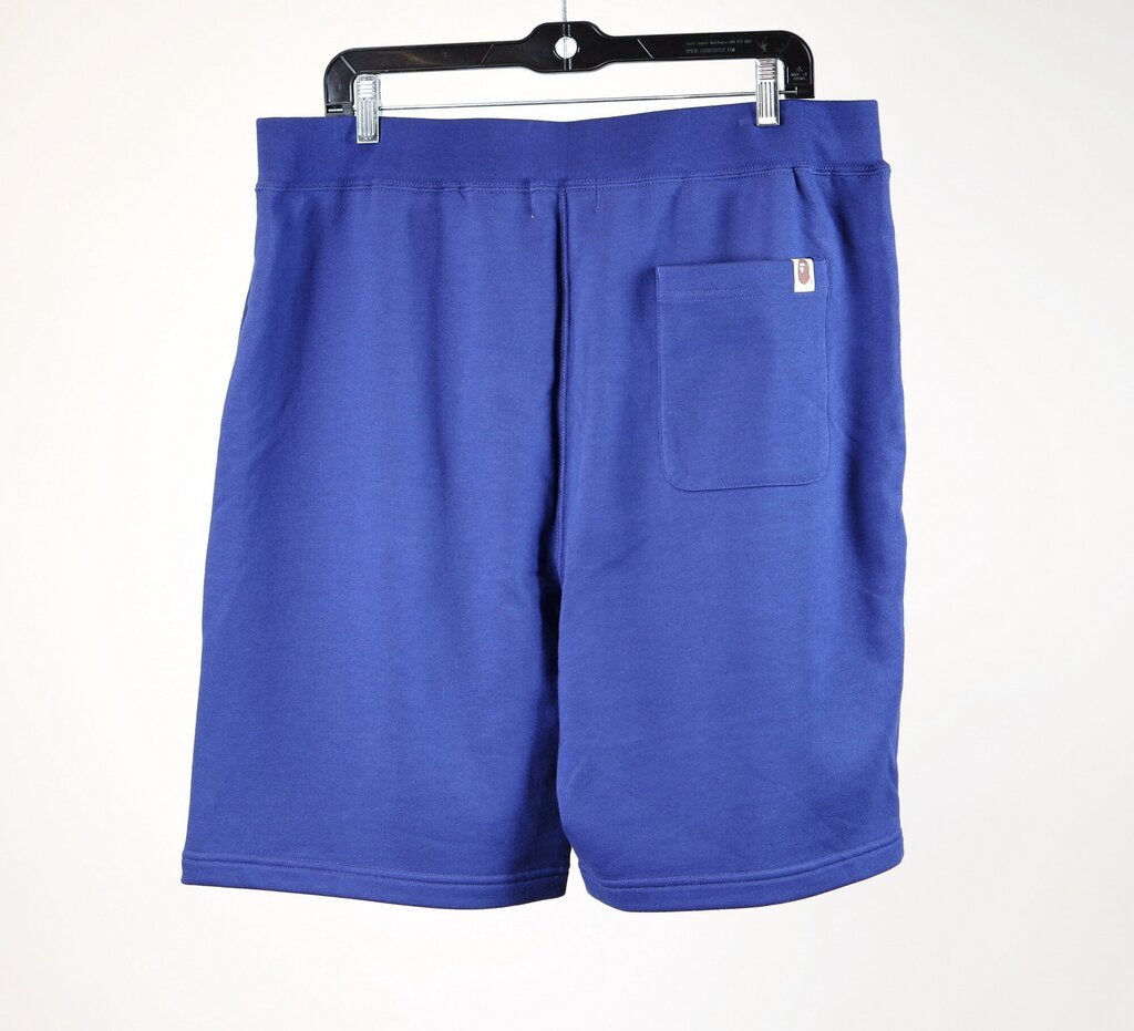 Navy Gym Shorts with Logo (Men's 2XL)