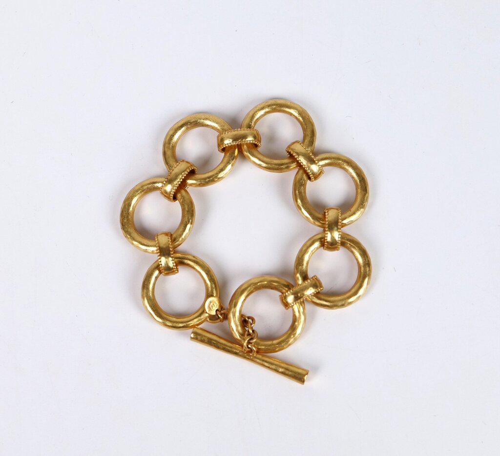 24K Gold Plate Link Bracelet