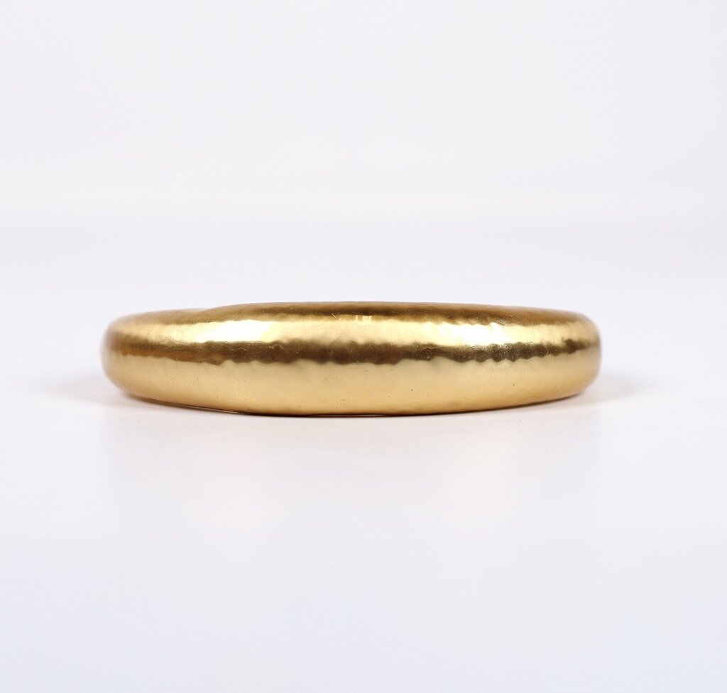 24K Gold Plate 'Catalina Demi Hinge' Bangle