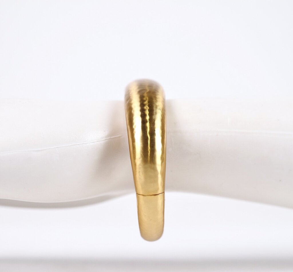 24K Gold Plate 'Catalina Demi Hinge' Bangle