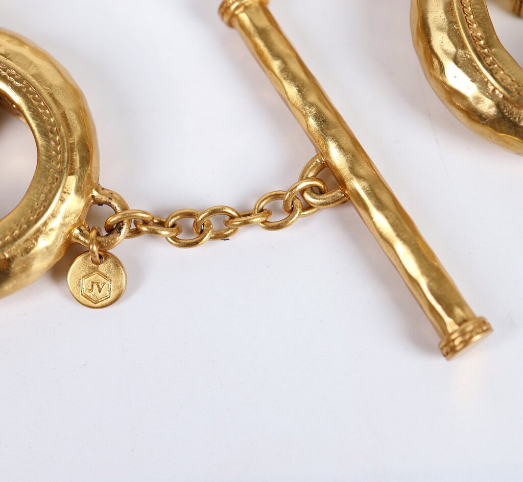 24K Gold Plate 'Cannes Demi Link' Bracelet