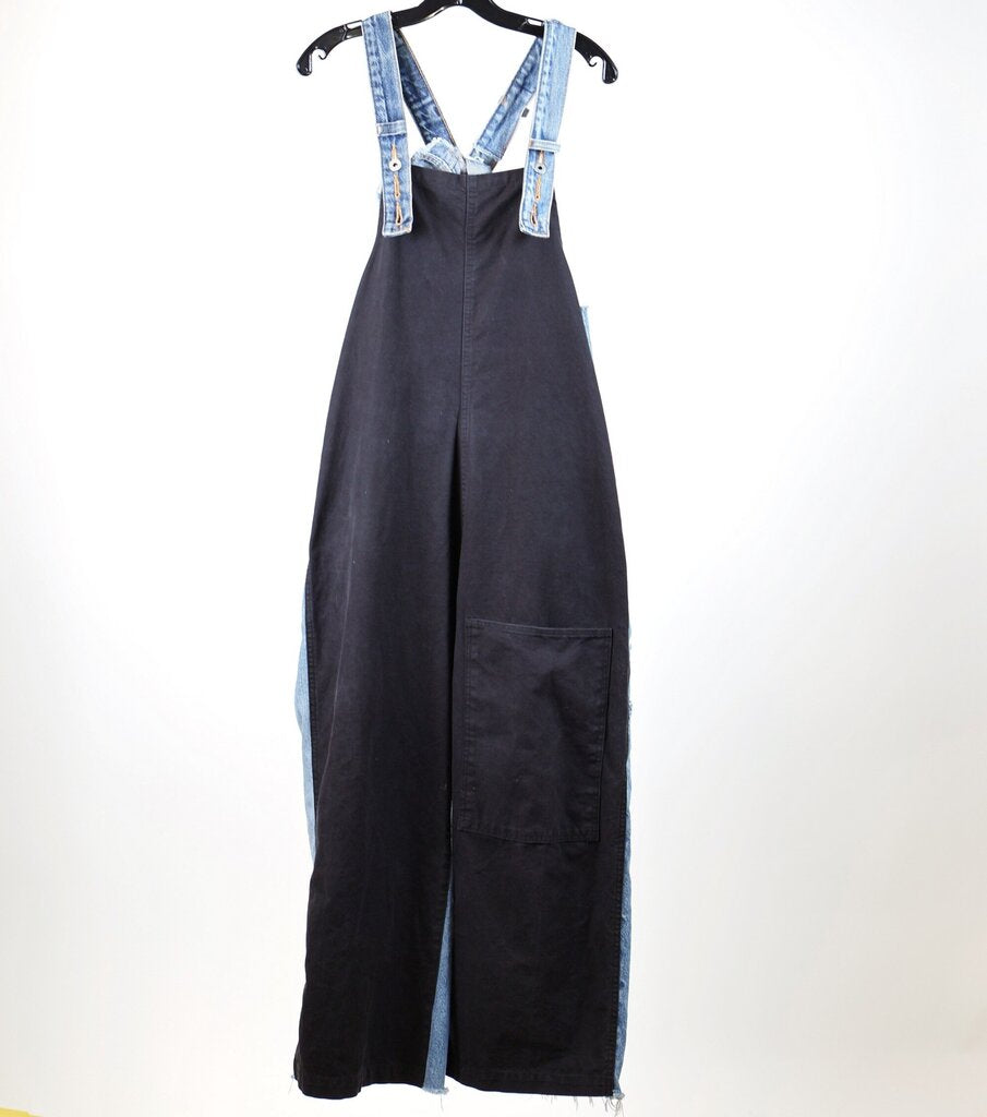 Oversized Mixed Denim Overalls (N/S)