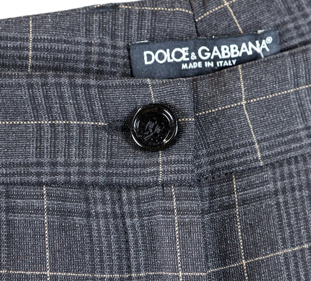 "Menswear Plaid" Dark Grey Trouser (S/6)