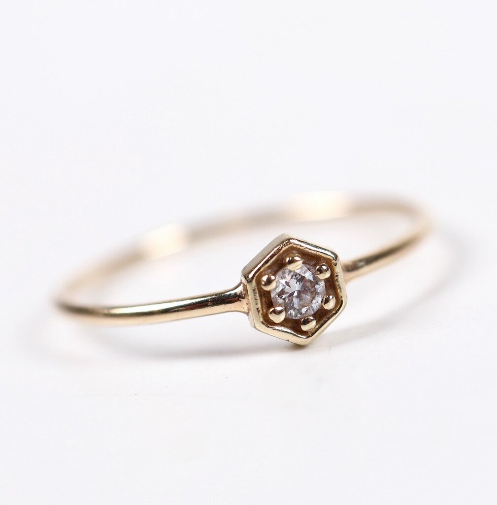 14K and Diamond Ring (6.75)