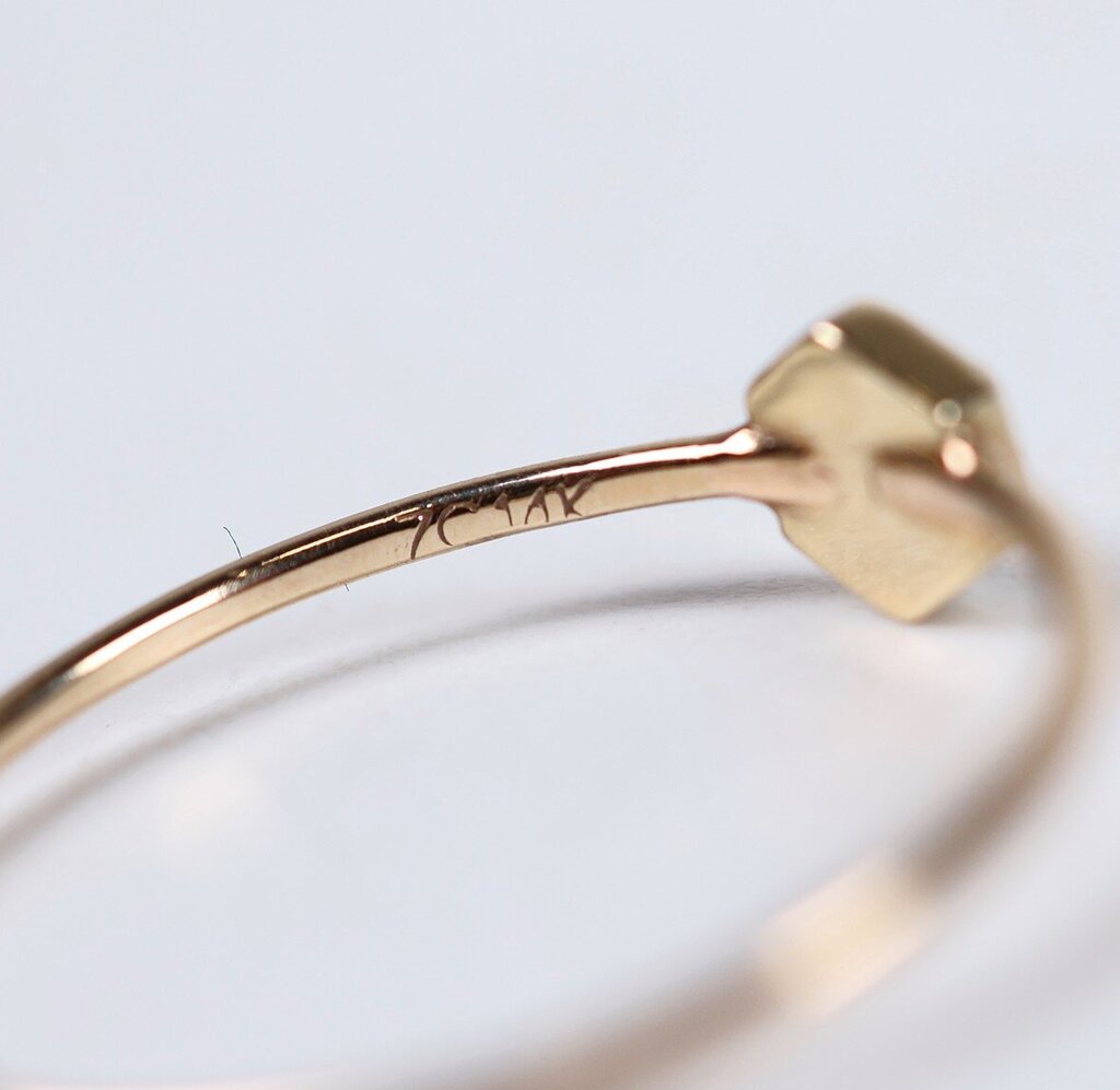 14K and Diamond Ring (6.75)