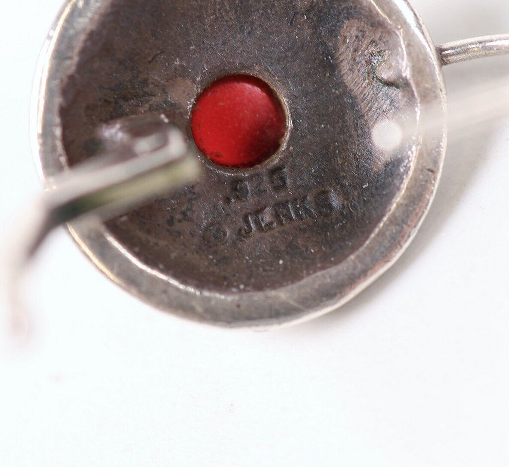 Sterling and Garnet Earrings