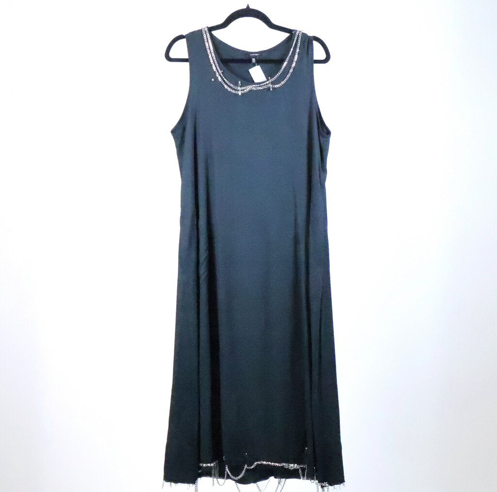 Black Chain Detail Tank Dress (M)