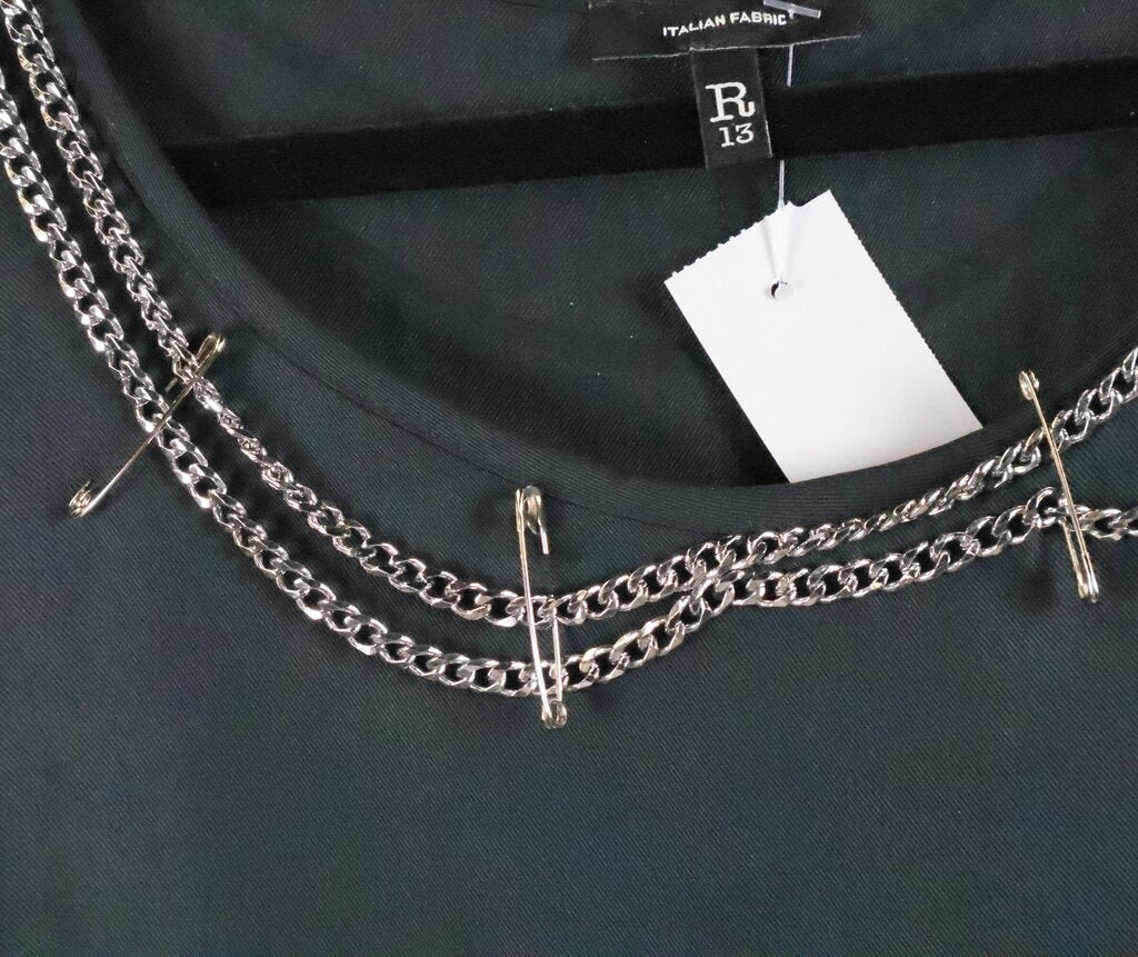 Black Chain Detail Tank Dress (M)