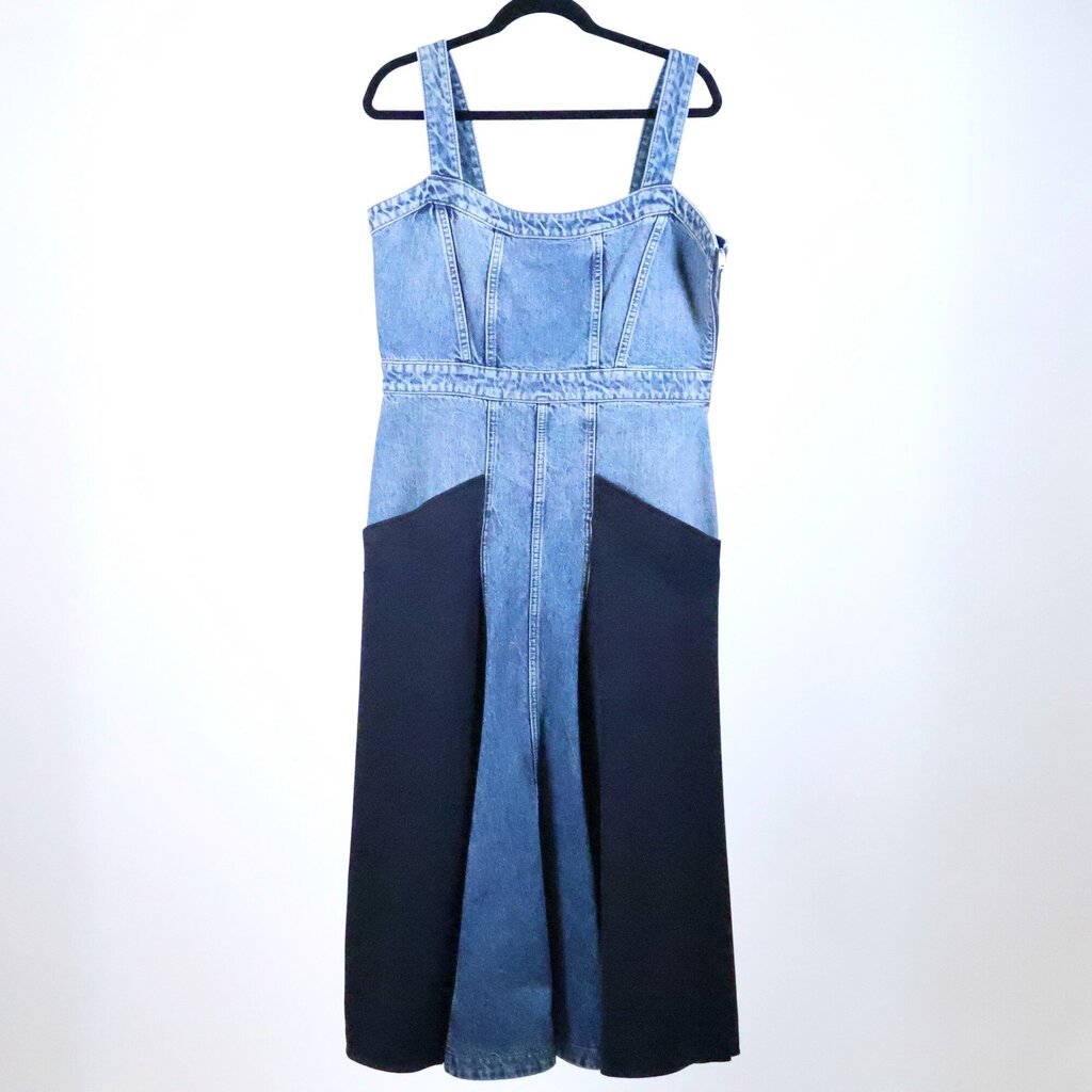 Denim + Navy Long Dress (M)