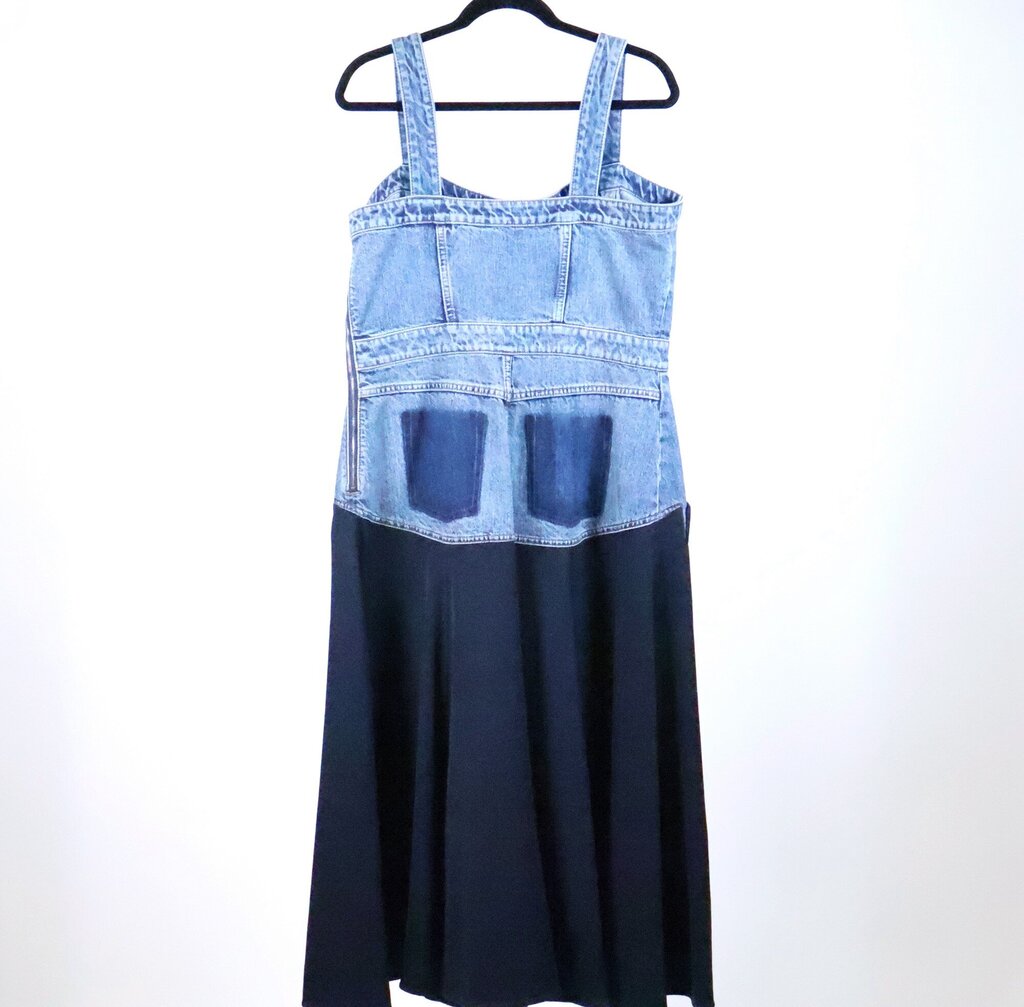 Denim + Navy Long Dress (M)