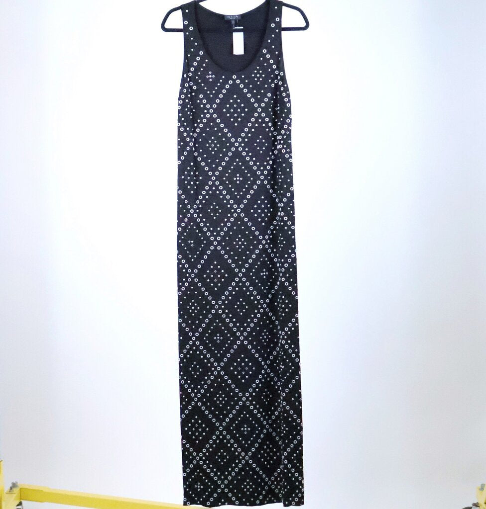 Black Studded Maxi Dress (L)
