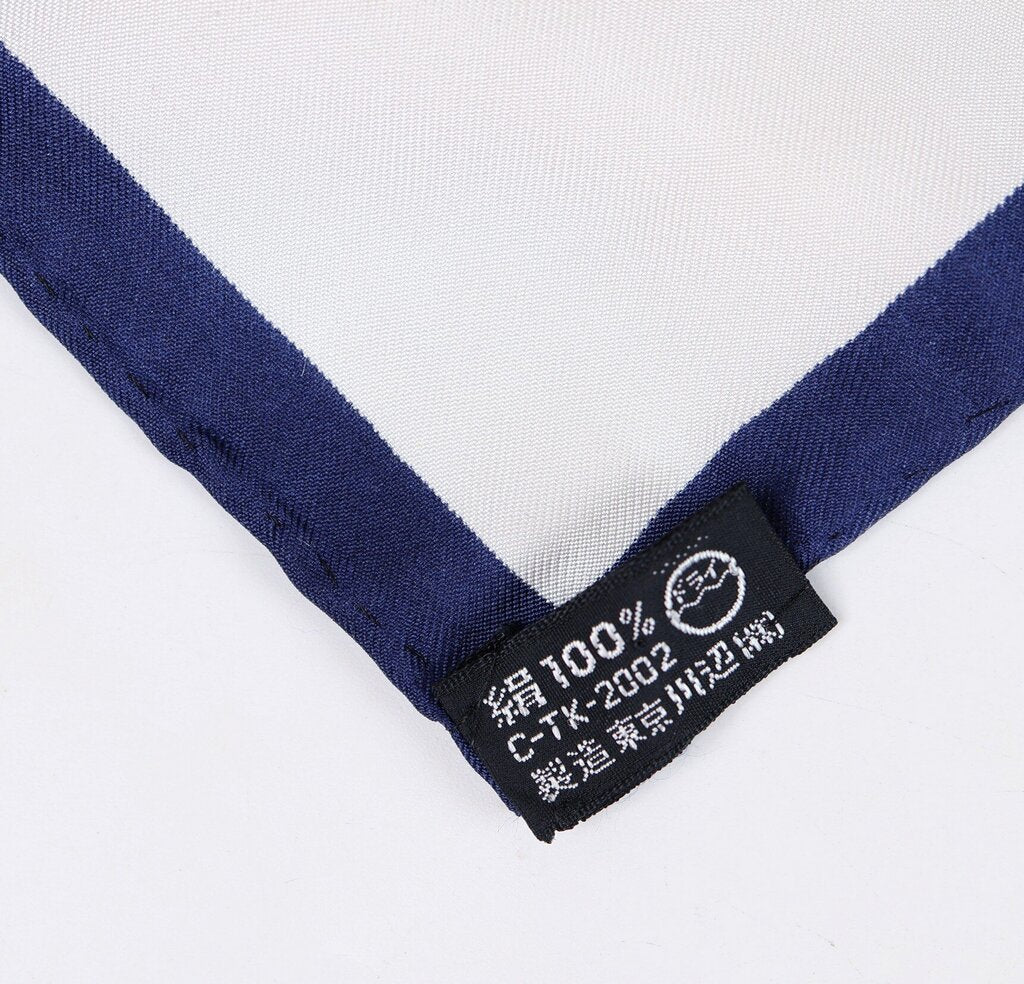 Blue White Red Striped Silks Scarf