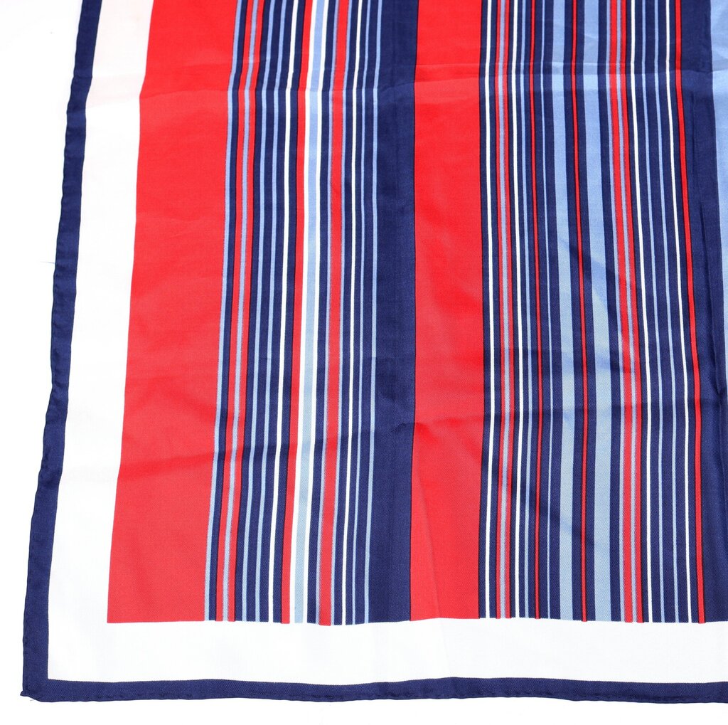 Blue White Red Striped Silks Scarf