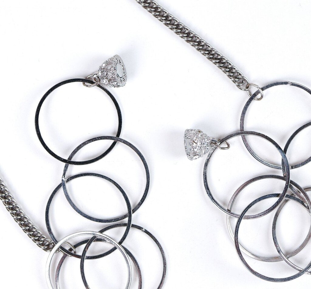 Quartz and Pyrite Long Necklace
