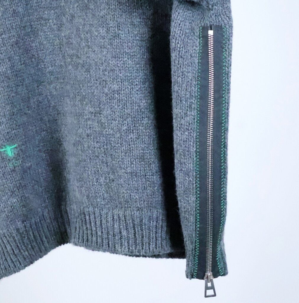 Grey Sweater with Side Zippers (12)