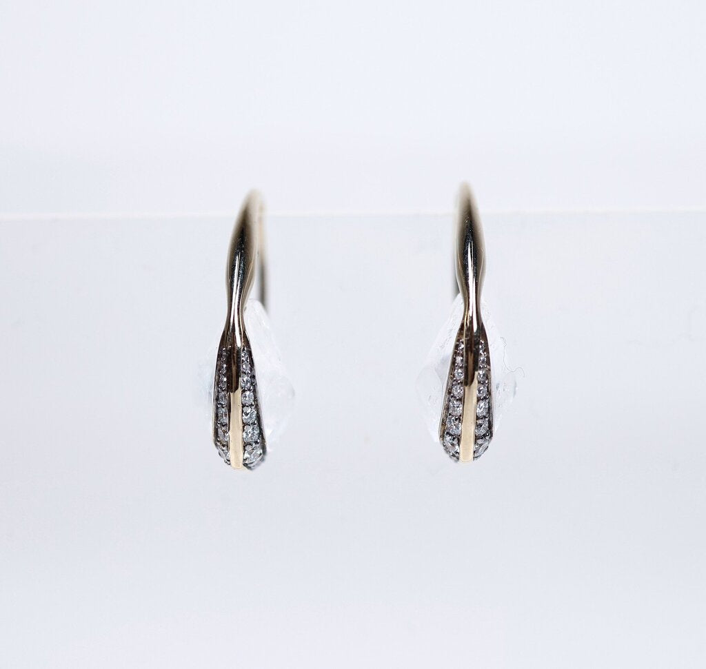 18K Grey Gold 'Dawn Diamond' Earrings