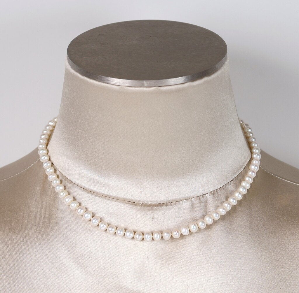 Potato Pearl and 14K Necklace