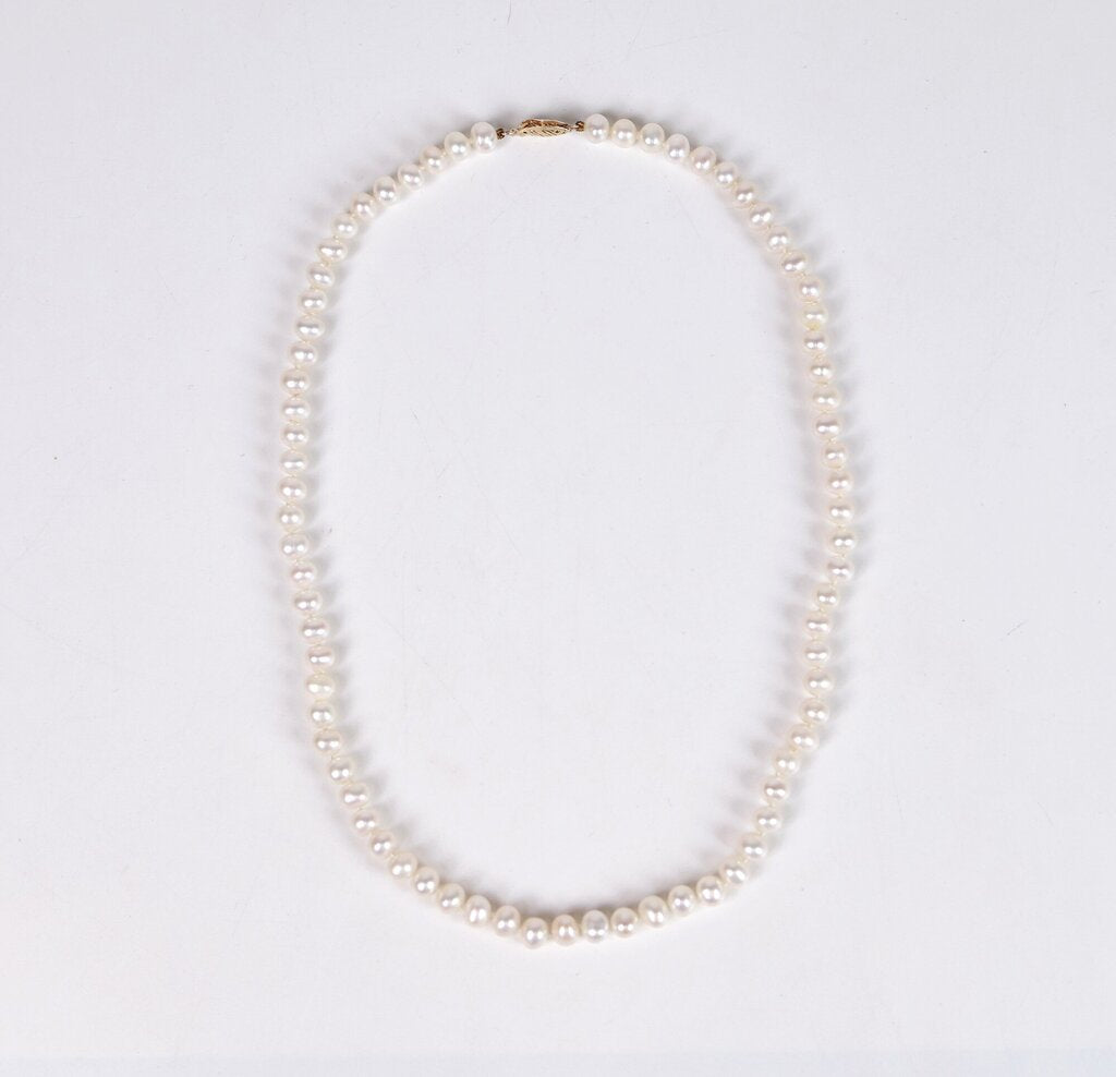 Potato Pearl and 14K Necklace