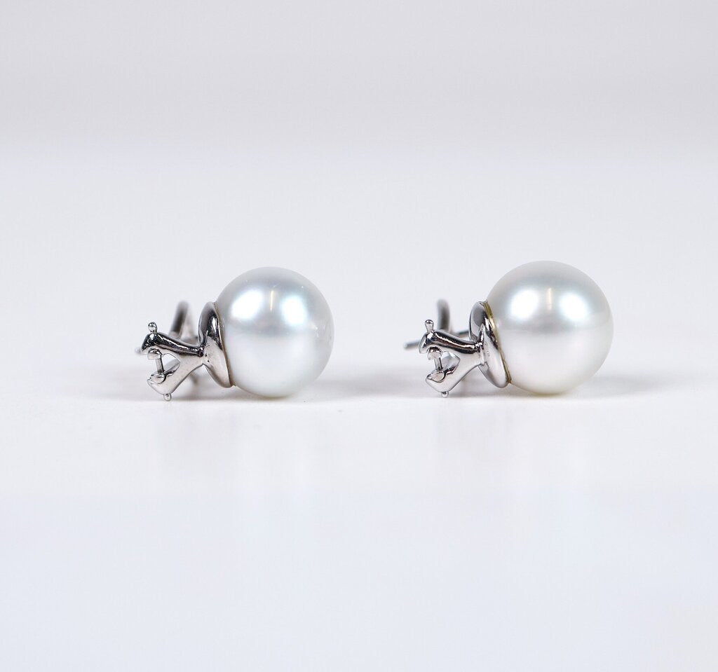 14K Diamond and South Sea Pearl