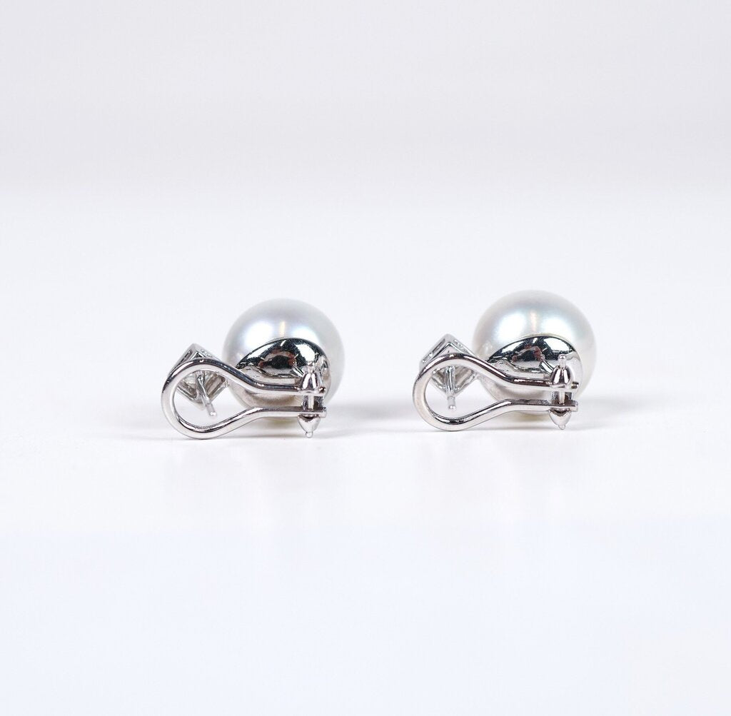 14K Diamond and South Sea Pearl