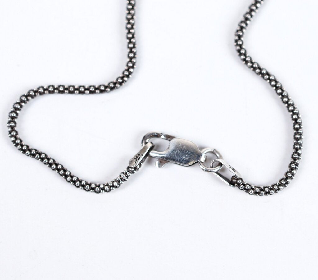 Sterling Silver and Labradorite Leaf Pendant