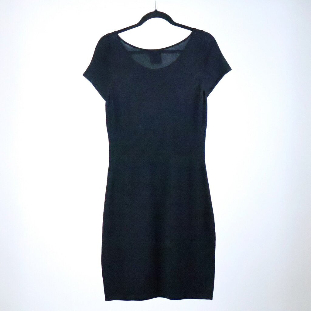 Black Knit Short Sleeve Dress (42/8)