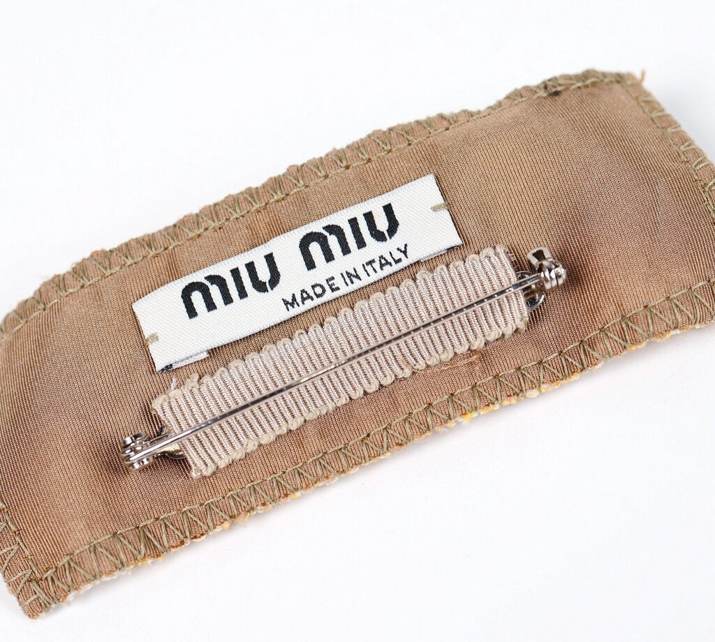 60s Era Button Embellished Fabric Pin