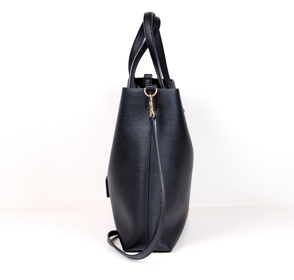 'Toy Tote' in Black Leather