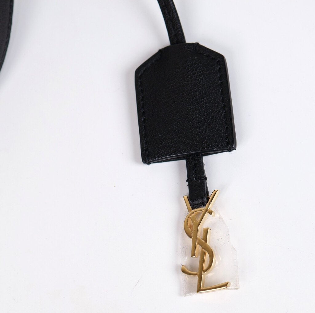 'Toy Tote' in Black Leather