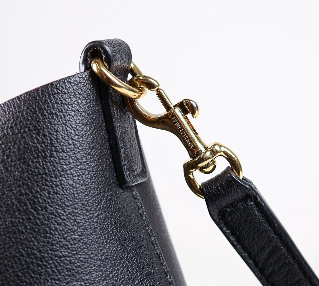 'Toy Tote' in Black Leather