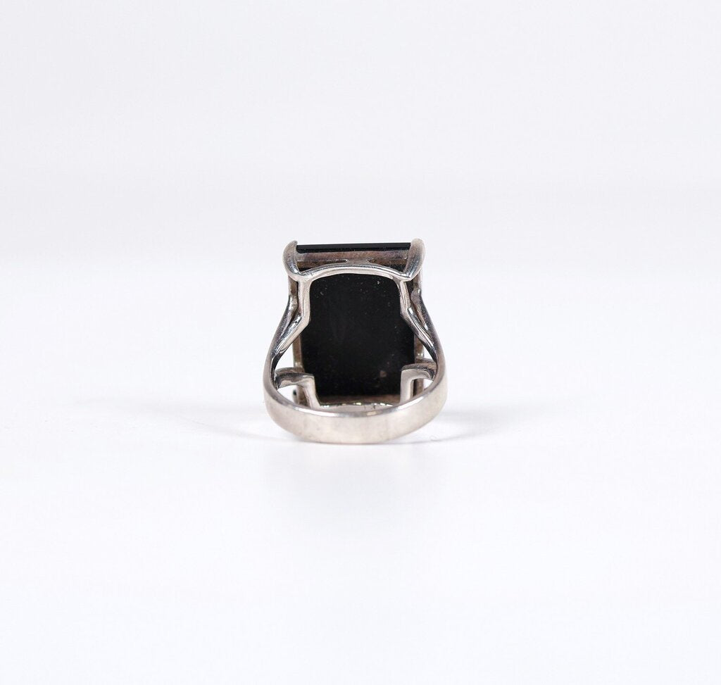 Sterling and Onyx Ring (7)