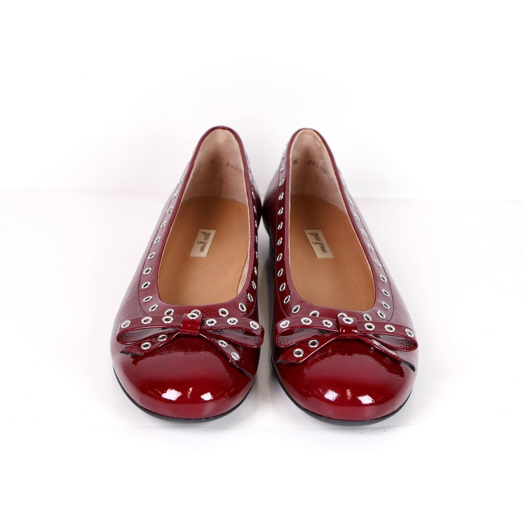 Red Patent Leather Ballet Flats (8.5)