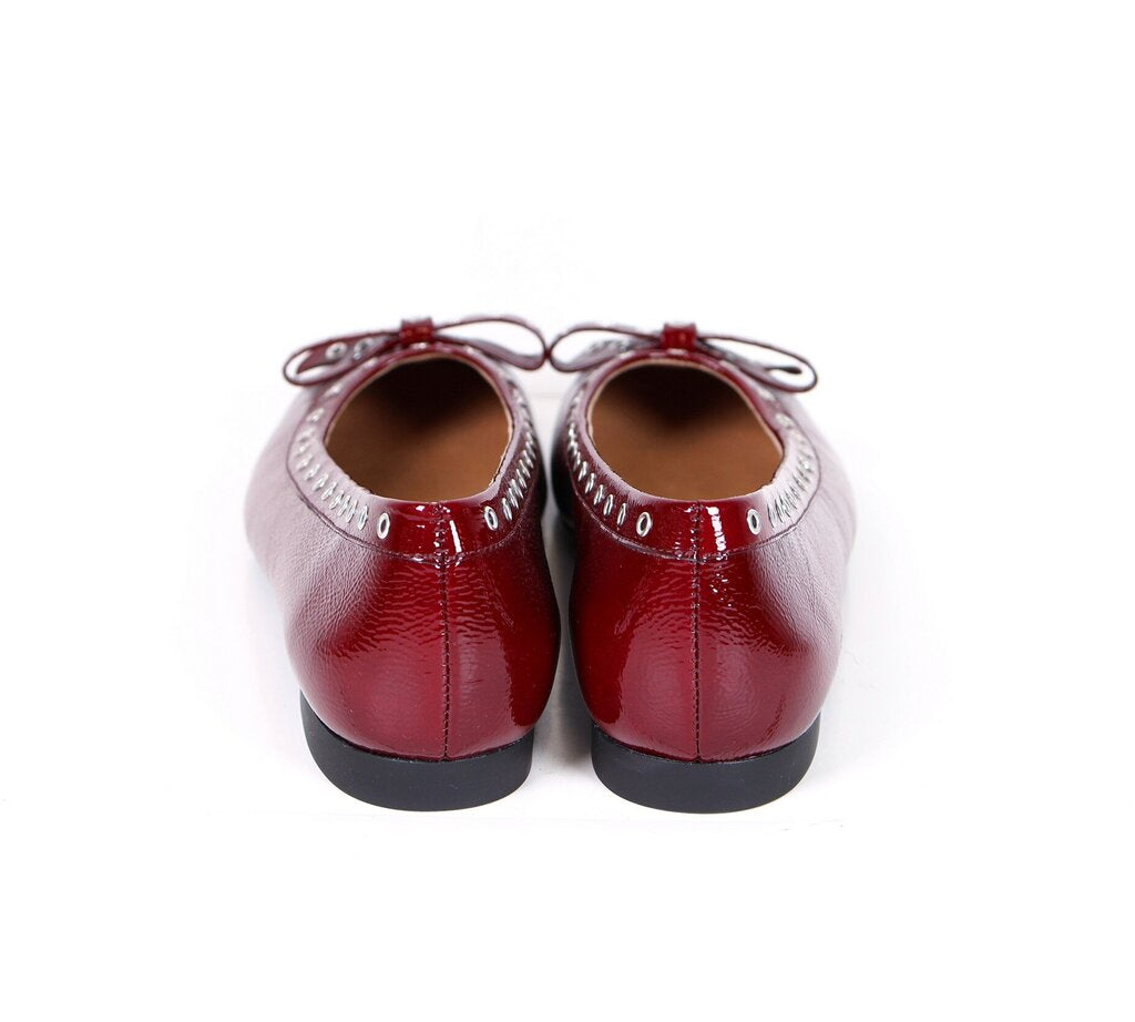 Red Patent Leather Ballet Flats (8.5)