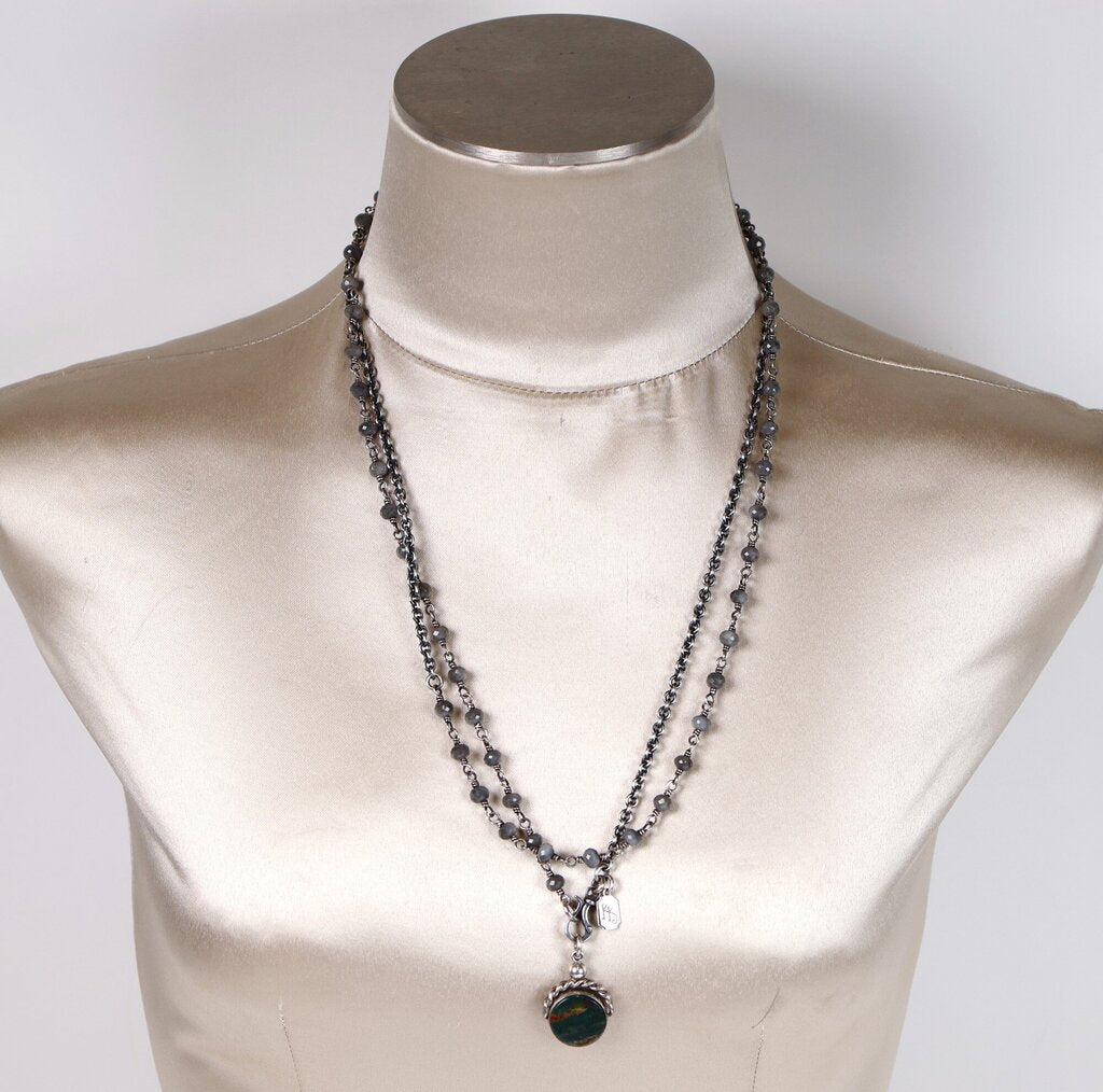 Sterling and Agate Necklace