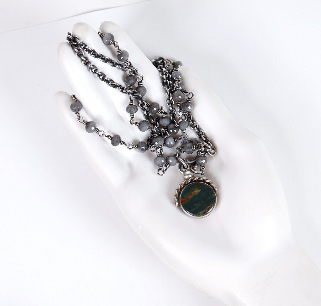 Sterling and Agate Necklace