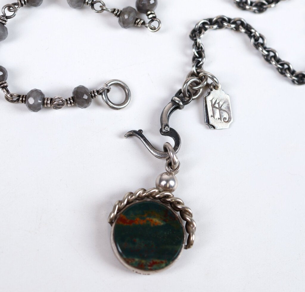 Sterling and Agate Necklace