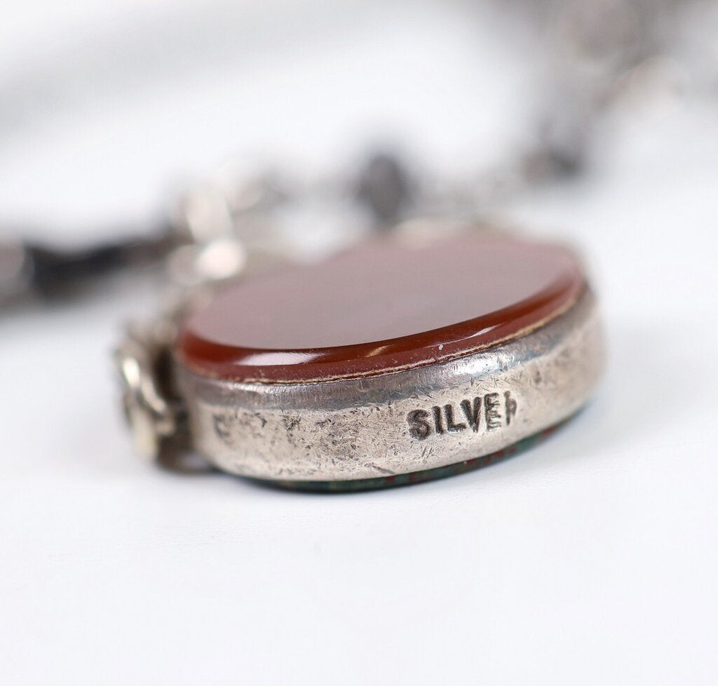 Sterling and Agate Necklace
