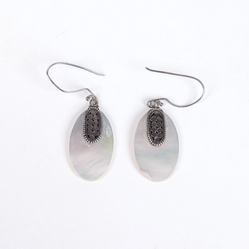 Sterling and Mother-of-Pearl Earrings