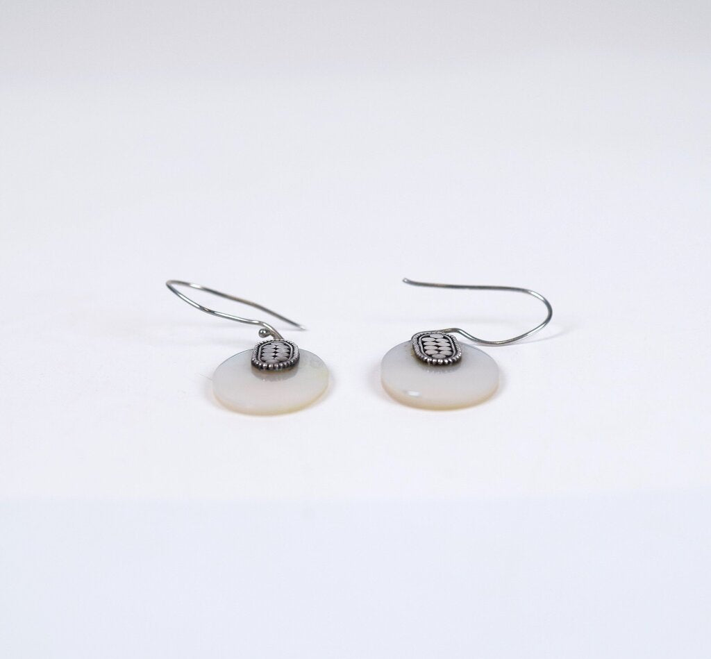 Sterling and Mother-of-Pearl Earrings