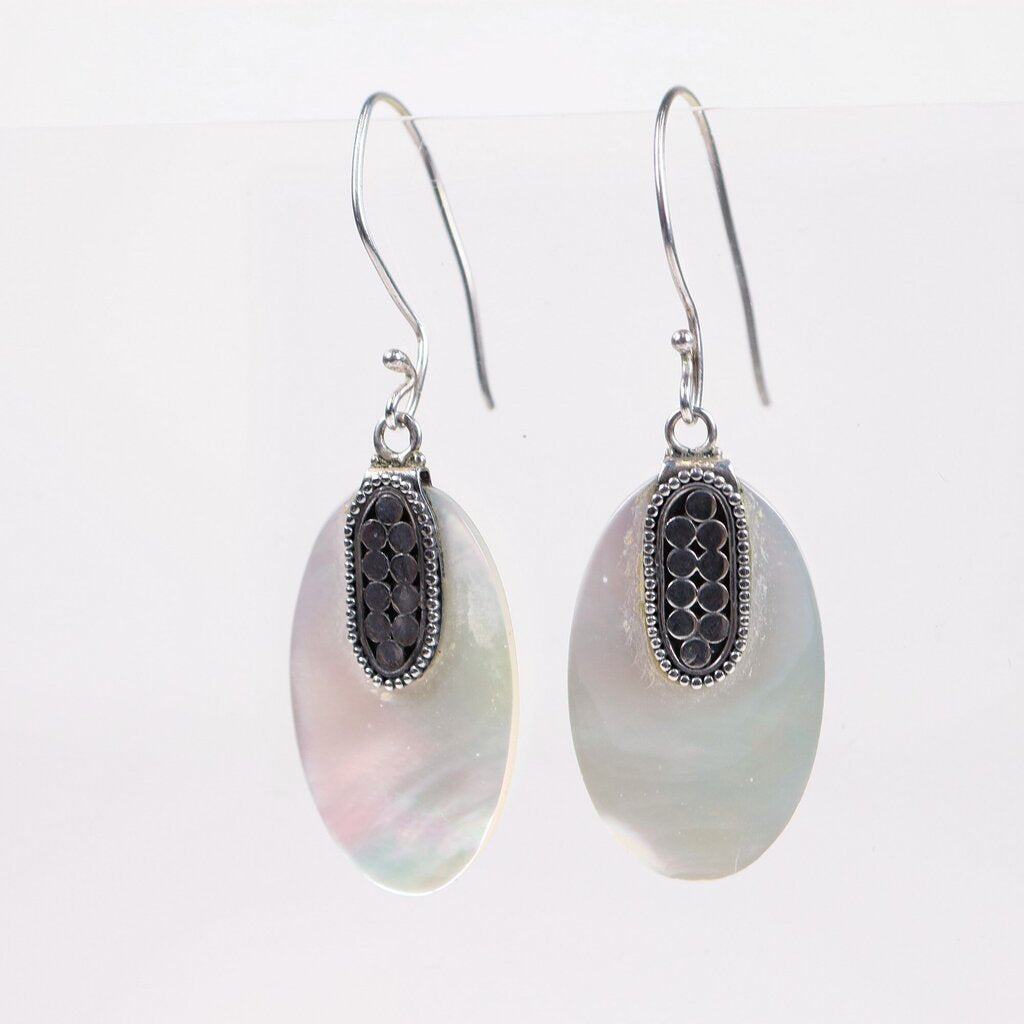 Sterling and Mother-of-Pearl Earrings