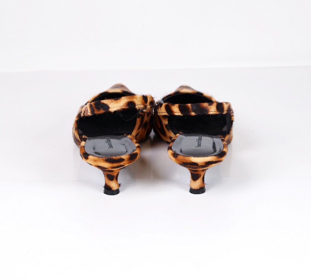 Leopard Calf Hair Slingbacks (7.5)