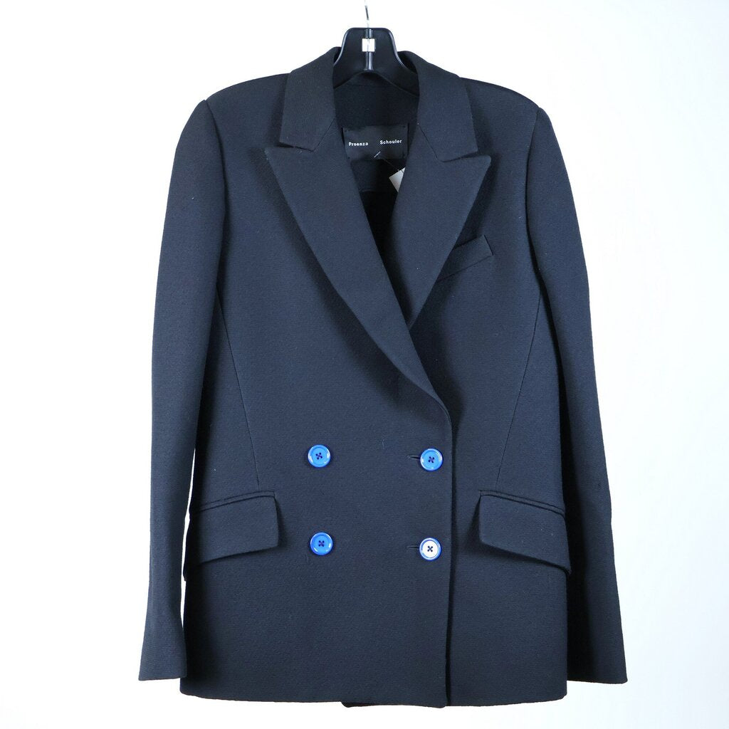 Black with Blue Buttons Blazer (2)